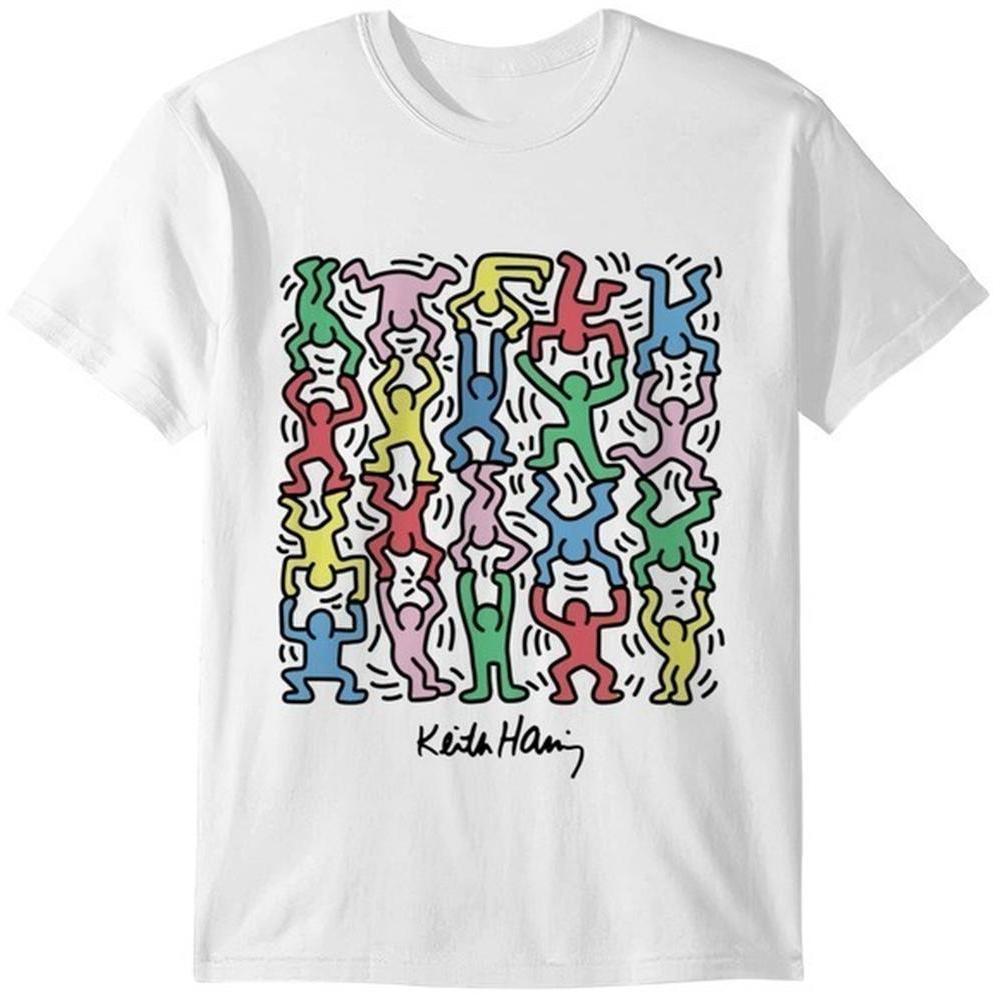 Keith Haring Shirt Keith Haring Dancing Figures Print 1